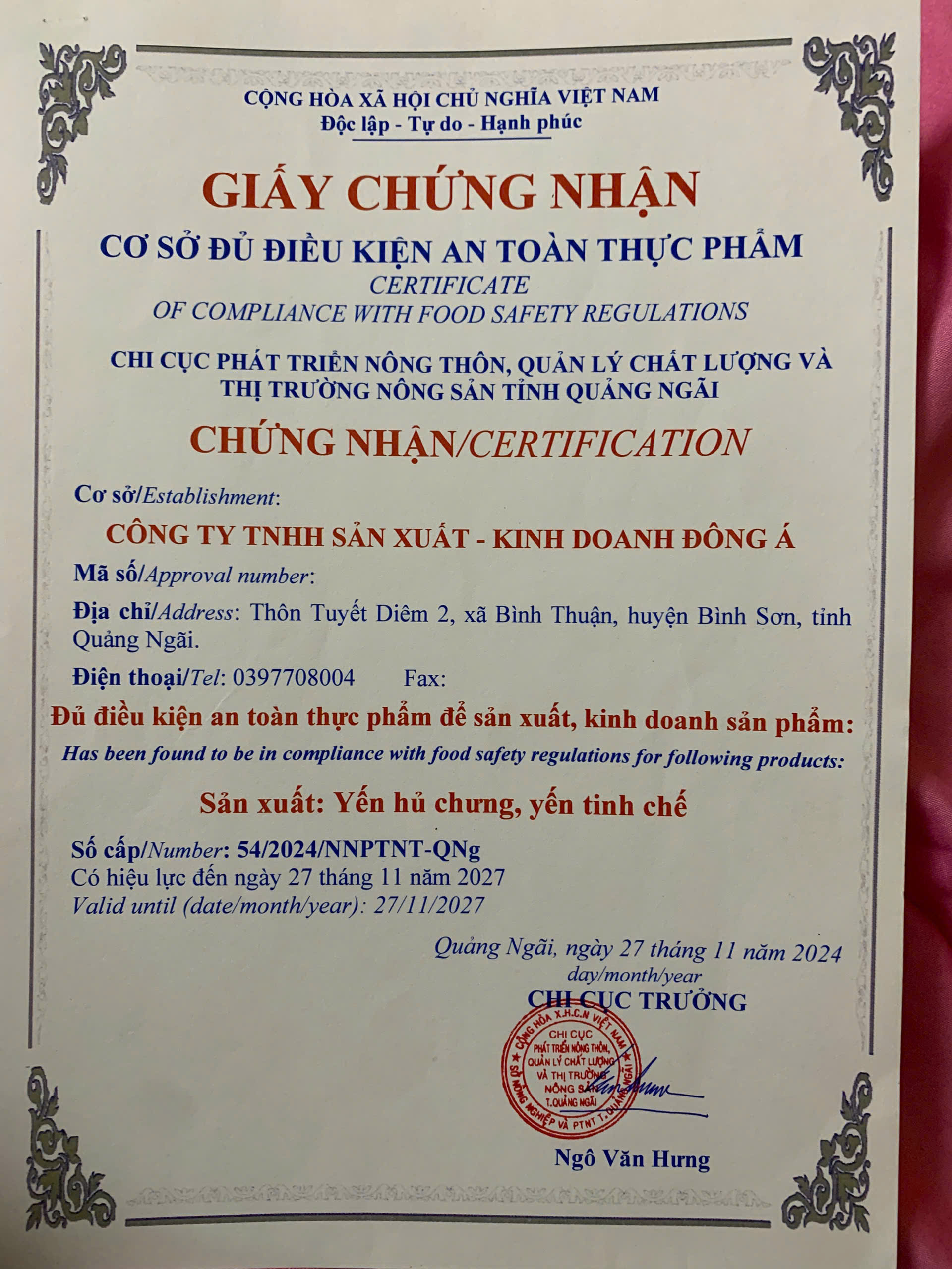Yến Chưng Đông Trùng