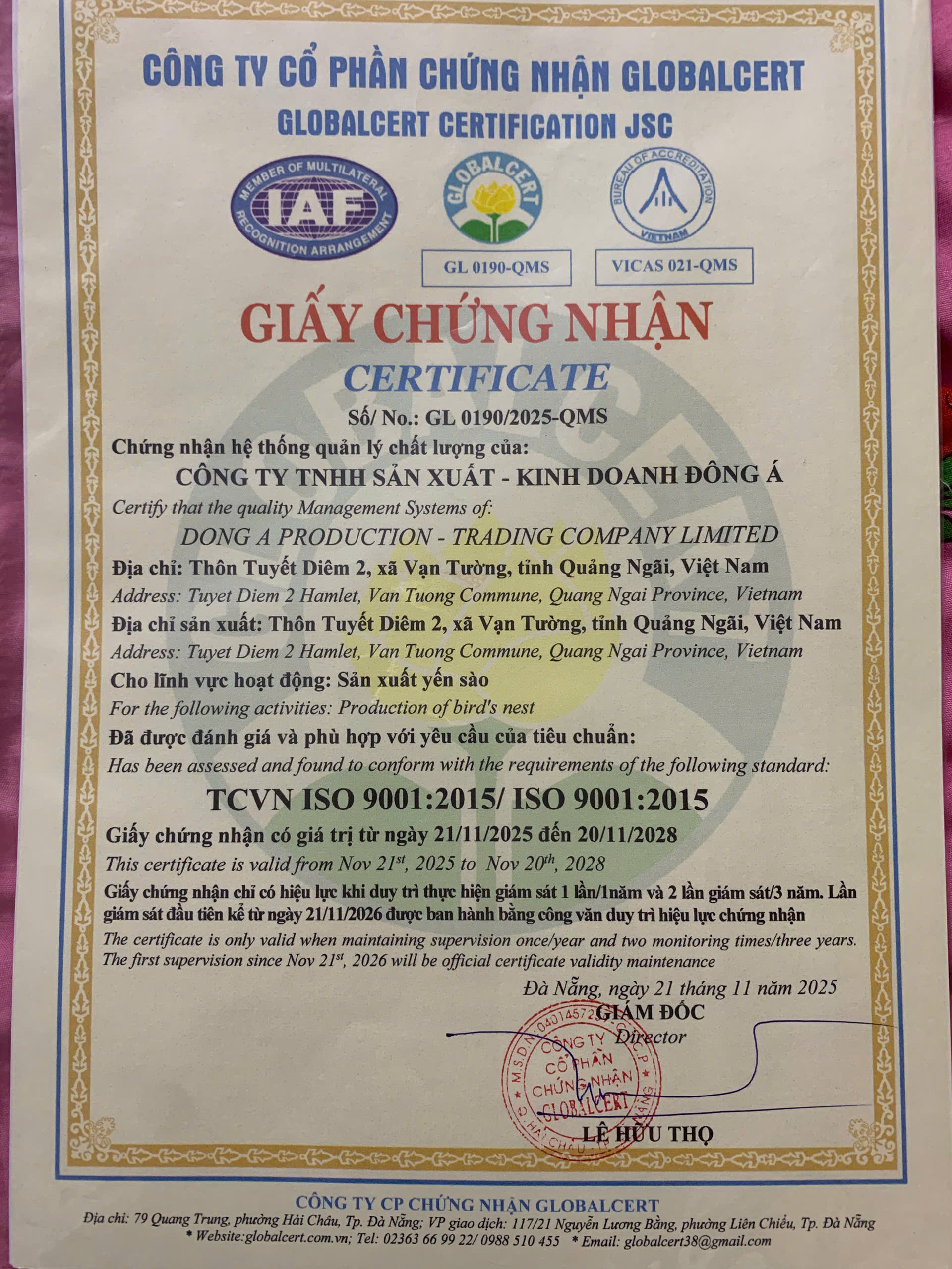 Yến Chưng Đông Trùng