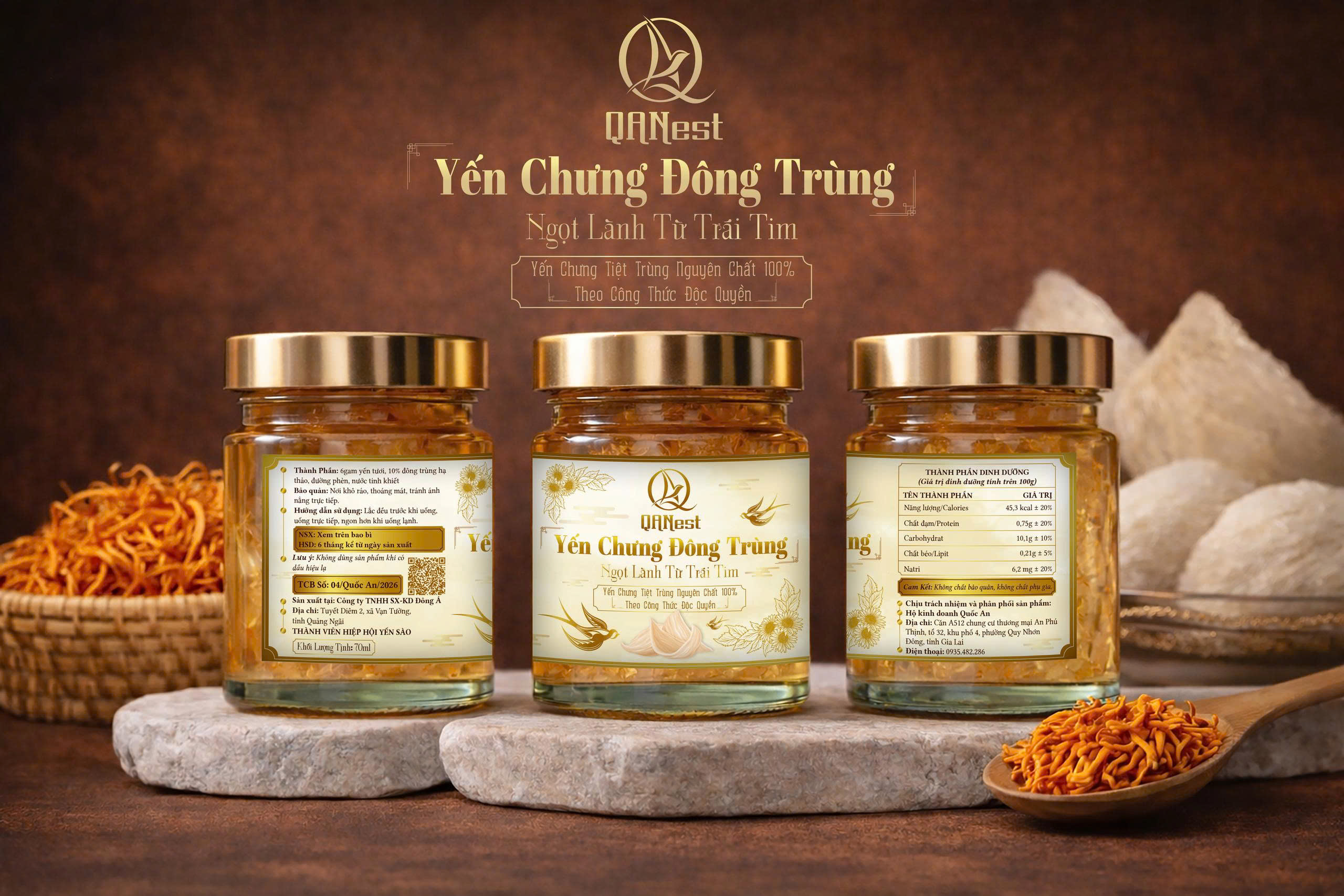 Yến Chưng Đông Trùng