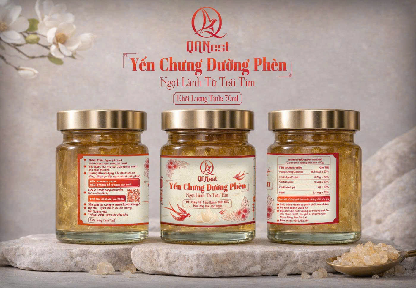 Yến chưng đường phèn